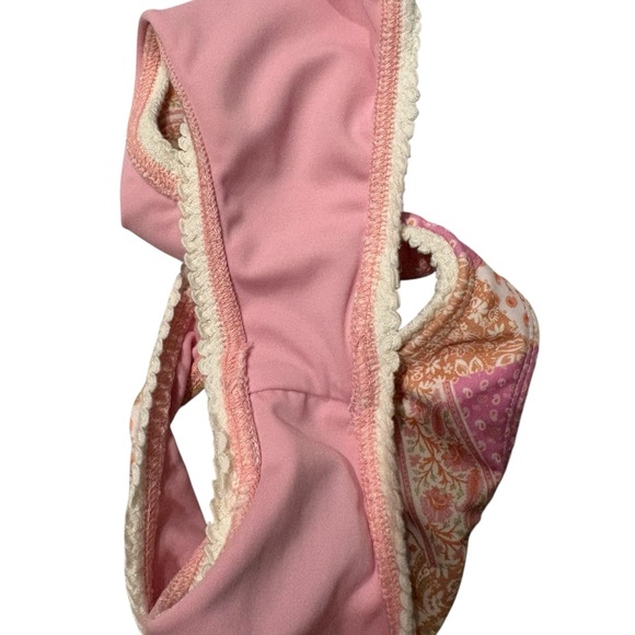 Elysiian Nantucket Bikini NWT Top (Sz L) and NWOT Bottom (Sz S) - Pink Paisley - Picture 13 of 16